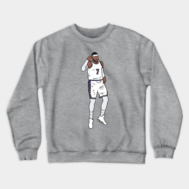 Carmelo Anthony 3 To The Dome Crewneck Sweatshirt by rattraptees